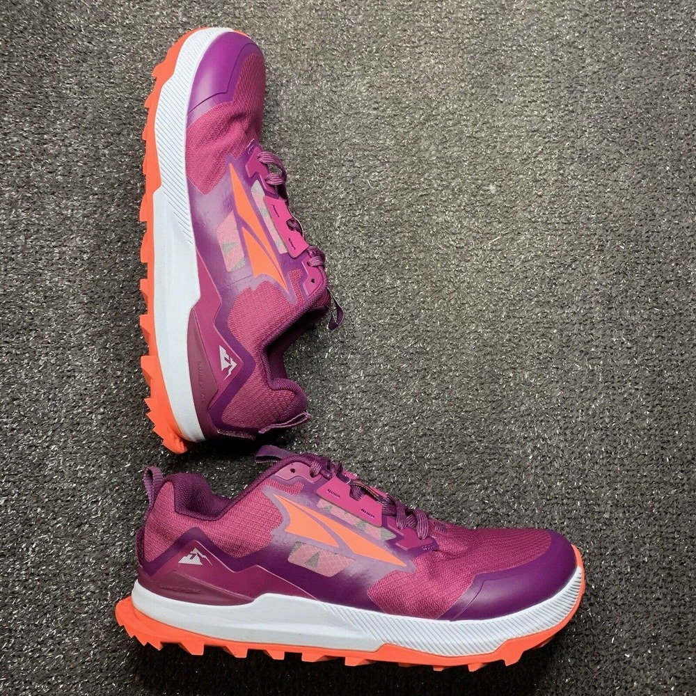 Altra Lone Peak 7 Women’s Size 8 ‘Purple/orange’ Trail Running Shoes *No Insoles